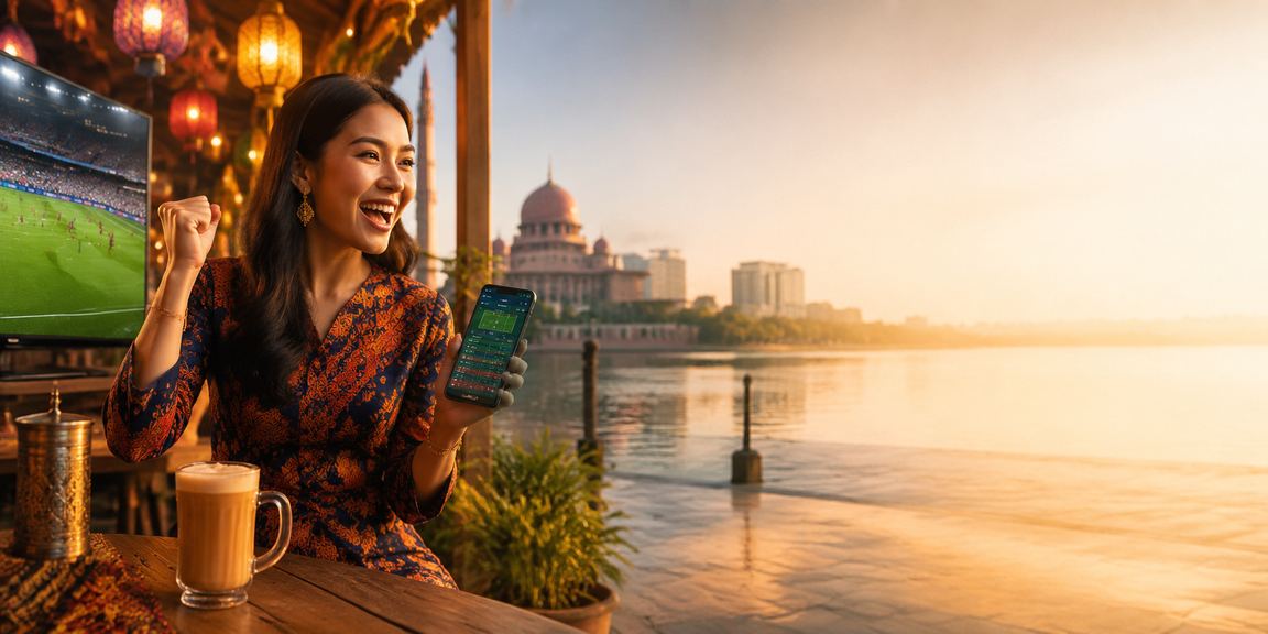 Pengguna memainkan kasino mudah alih secara bertanggungjawab bergaya batik Putrajaya